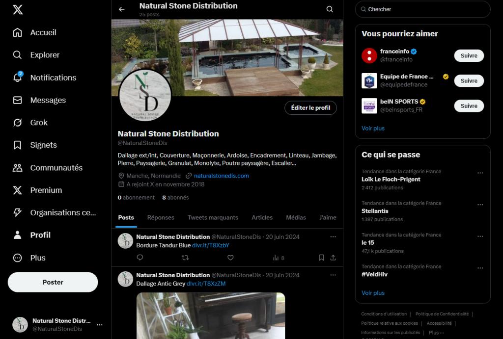 Natural Stone Distribution sur X.com